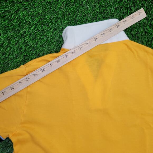 Vintage 90s MOD Collared Sweatshirt Medium 21x23 Crop Baggy - Picture 5 of 12